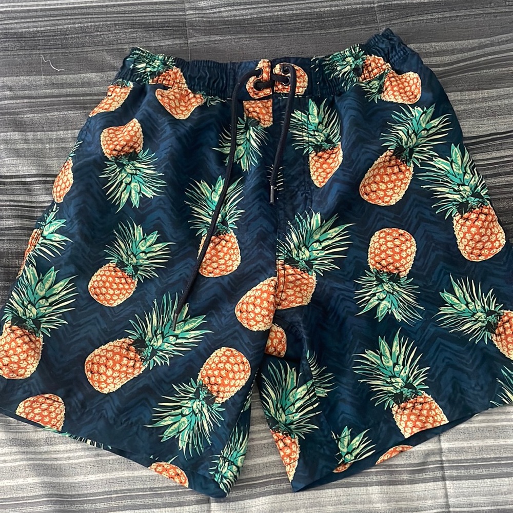Pineapple swim trunks
